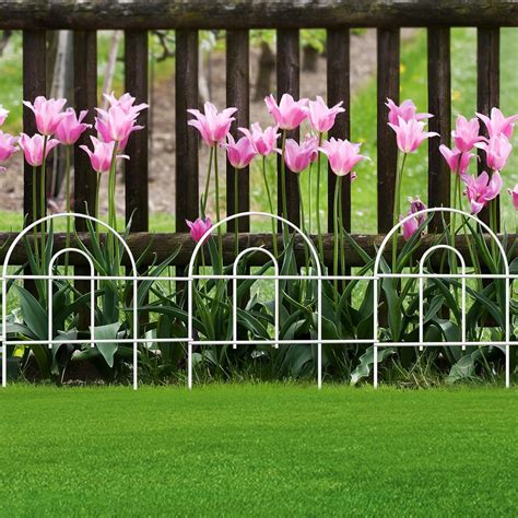 Amazon.com : FOREHOGAR Decorative White Garden Fence Border 18in X50ft ...