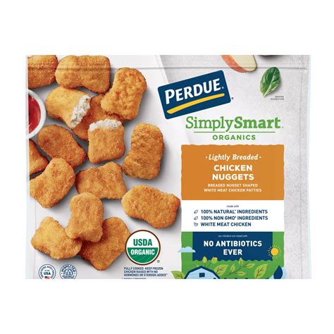 Perdue Simply Smart Organics Lightly Breaded Chicken Nuggets, 42 oz ...