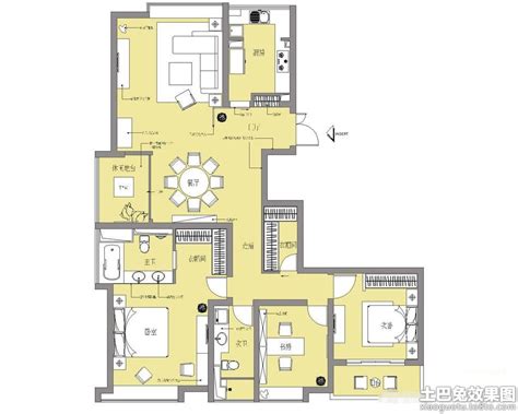 156平方房子设计图,1平方房子4室图,1平米房子户型图(第19页)_大山谷图库