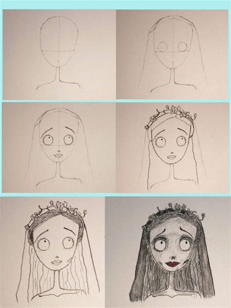 Image result for How to Draw Step by Step Corpse Bride