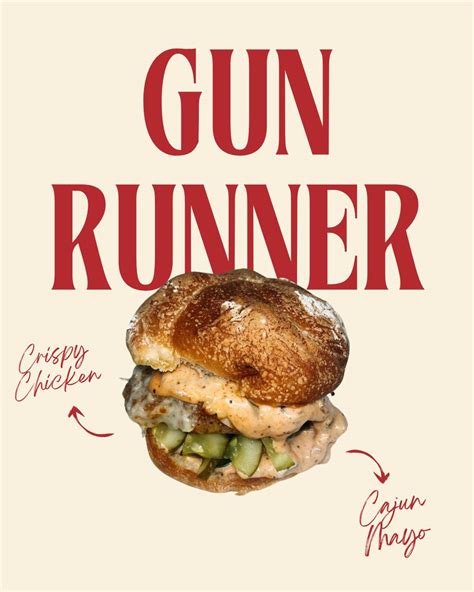 Spring - The Gun Runner doesn’t mess around 💥 Crispy chicken cutlet ...
