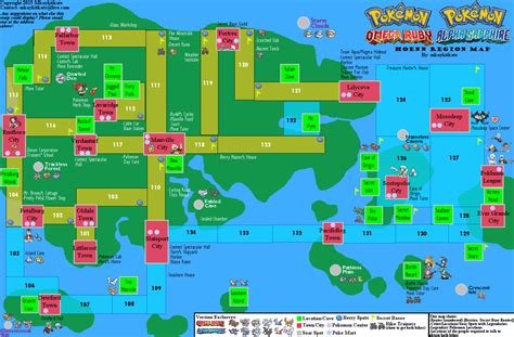 Pokemon Alpha Sapphire Hoenn World Map Map for 3DS by MKaykitkats ...