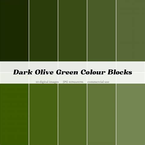 Dark Olive Green Full Solid Colour Block Digital Paper | Color ...
