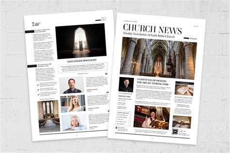 Church Newsletter Template [AI, EPS, INDD] - BrandPacks