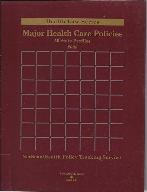 Buy Major Health Care Policies: 50 State Profiles 2005 Book Online at ...
