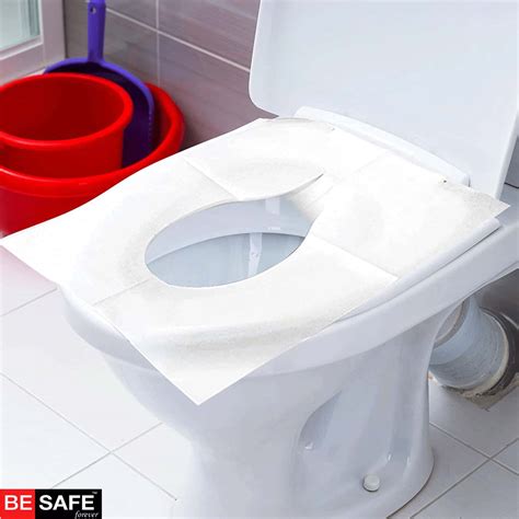 Buy BESAFE FOREVER DISPOSABLE PAPER TOILET SEAT COVER, 50 SHEETS, GREEN ...