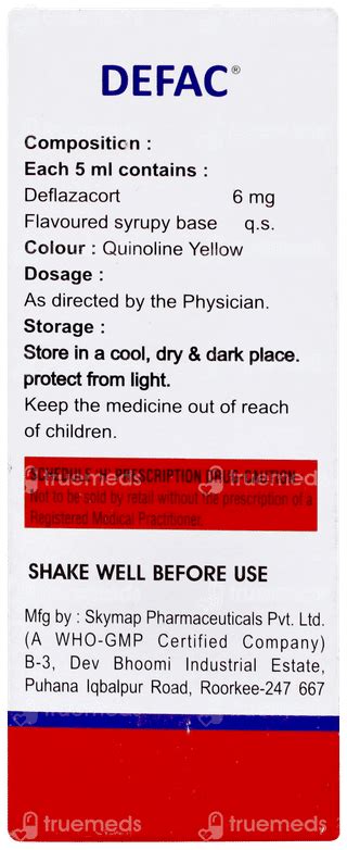 Defac Suspension 30ML: Uses, Side Effects, Price & Substitutes