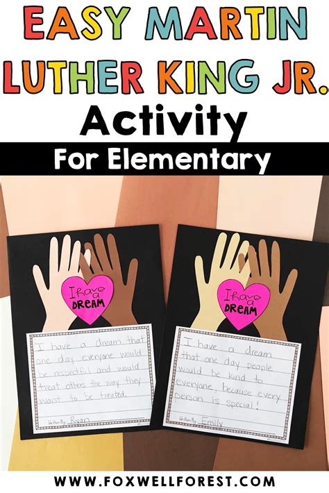 EASY Martin Luther King Jr. Activities for Elementary - Foxwell Forest