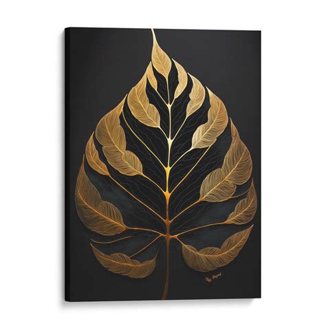 'Bodhi Leaf' Wall Art Frame | Eternal Wisdom and Spiritual Tranquility ...