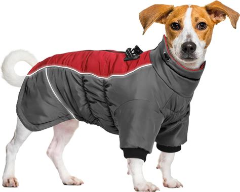 Woiil Dog Coat Jacket, Medium Winter Dog Coat Waterproof with Harness ...
