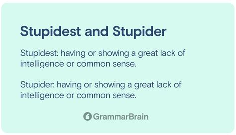 Is "Stupidest" a Word? (Answer, Grammar, Examples) | GrammarBrain