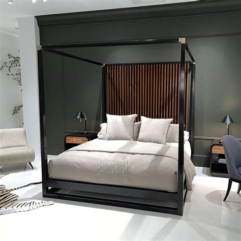 Mid-Century Modern Canopy Bed - US King For Sale at 1stDibs | mid ...