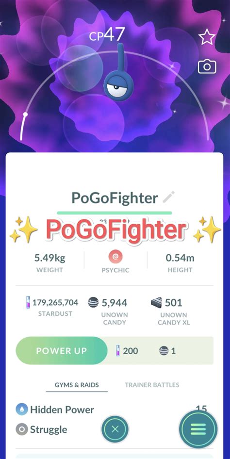 Shiny Unown Pokemon