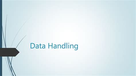 Image result for Data Handling Lecture