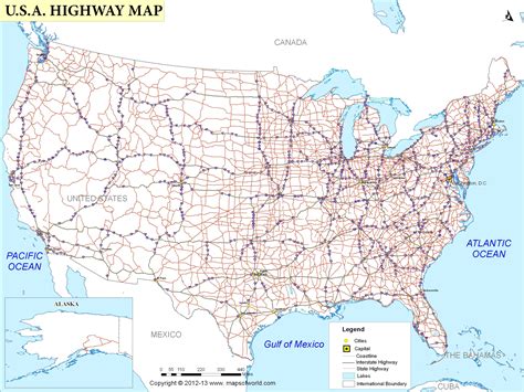 Us Interstate Highway Map