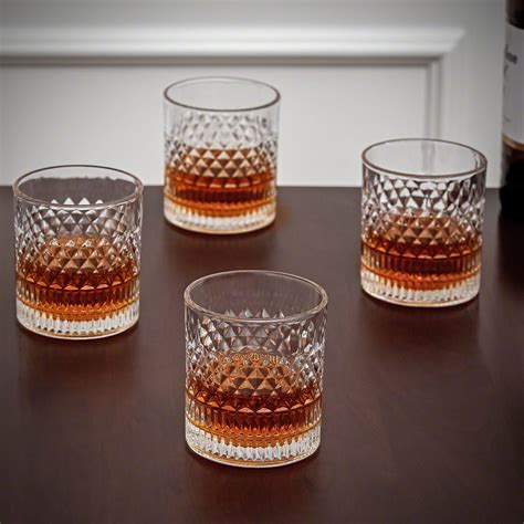 Truman Set of 4 Crystal Whiskey Glasses | Crystal whiskey glasses ...
