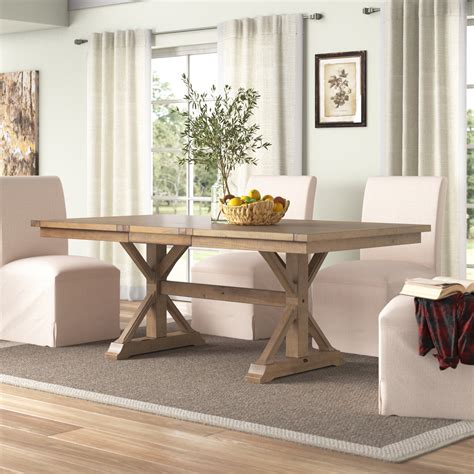 Laurel Foundry Modern Farmhouse Inglesbatch Extendable Pine Solid Wood ...