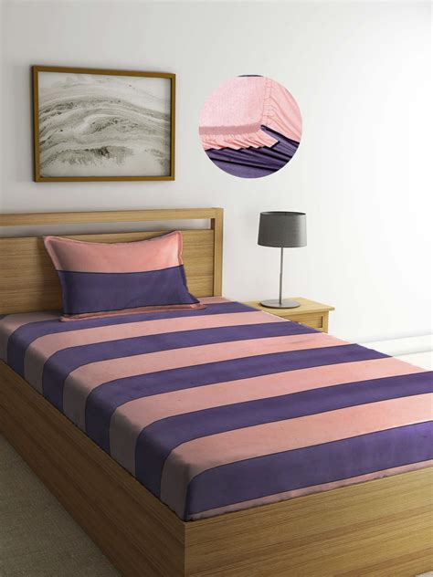 Super Soft Cotton Blend Single Size Fitted Bedsheet by Arrabi – ARRABI.IN