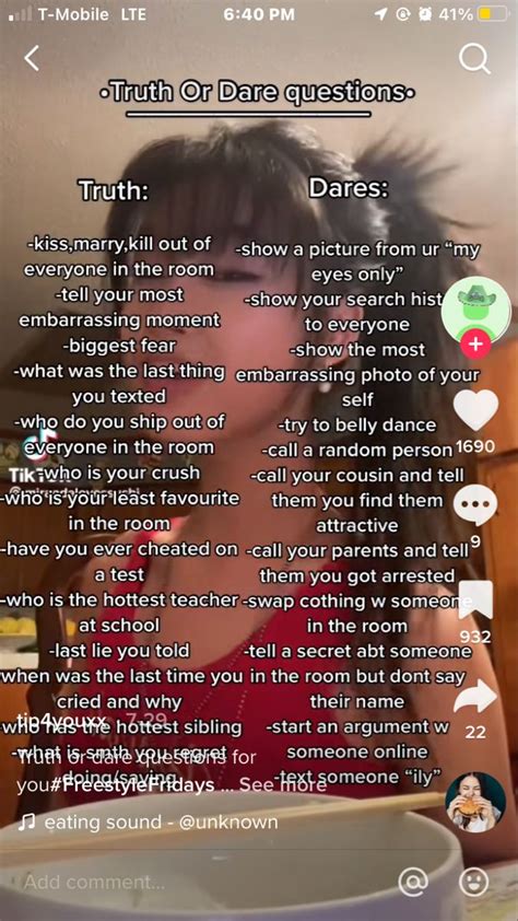 Pin by lissa on Truth or dare | Truth and dare, Good truth or dares ...