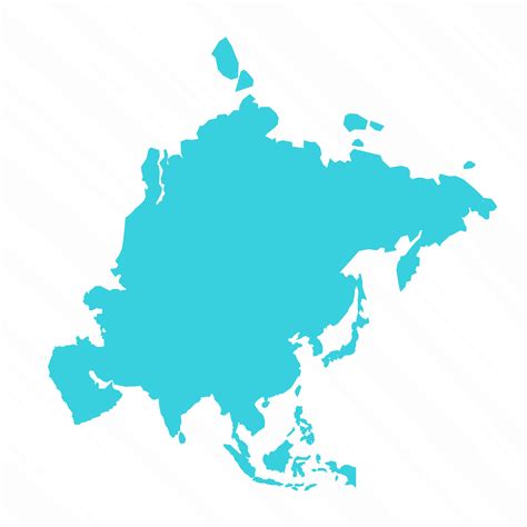 Asia Continent Map Vector 的图像结果