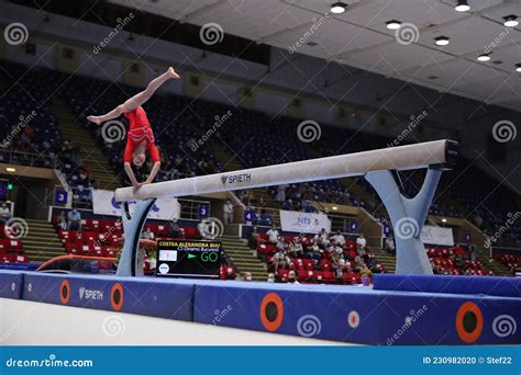 Artistic Gymnastics - Balance Beam Editorial Image - Image of ...