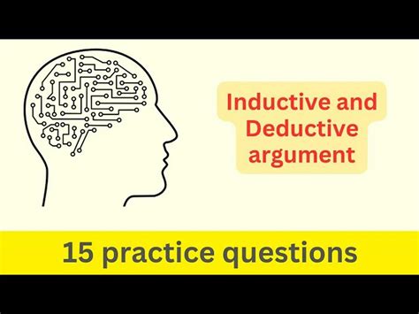 Logic Inductive and deductive argument questions for Freshman Students