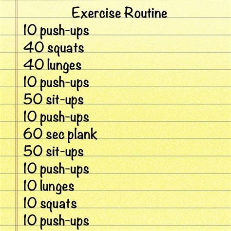 Simple Daily Workout Routine 的图像结果