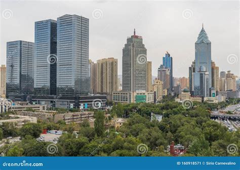 The Skyline of Urumqi, Xinjiang. China Stock Image - Image of central, style: 160918571