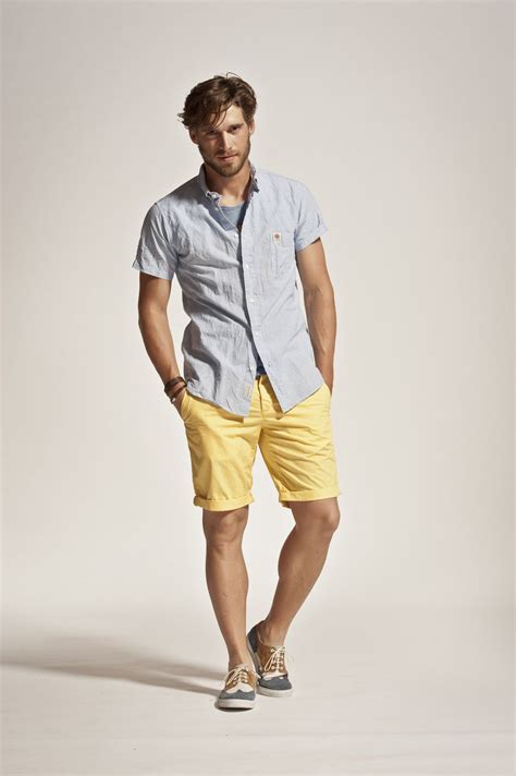 2013 - MAN Spring Summer COLLECTION - Bright yellow shorts & comfy ...