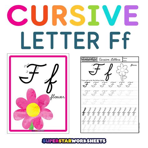 F Letter Cursive