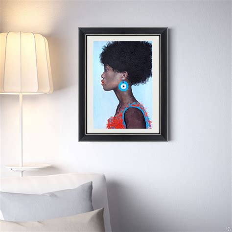African American Painting Portrait Woman Artwork African Oil - Inspire Uplift
