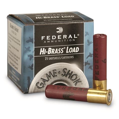 Federal Classic, Hi-Brass, 410 Gauge, 2 1/2" 1/2 oz. Shotshells, 25 ...