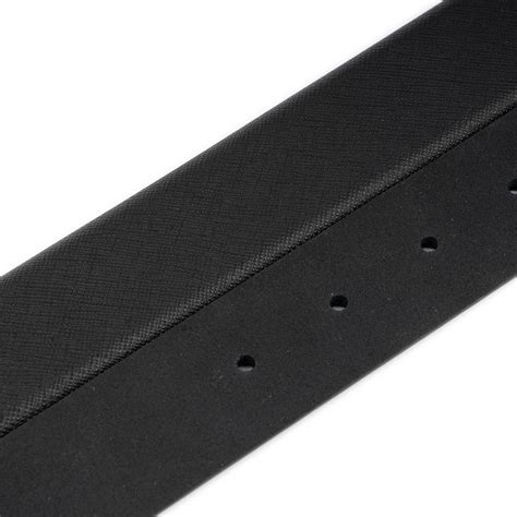 Buy Mens Saffiano Belt Designer Black Leather - LeatherBeltsOnline.com