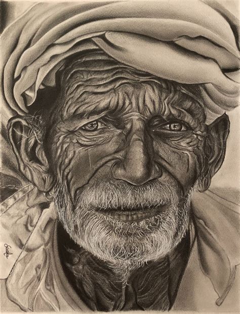 Sketch Of Old Man