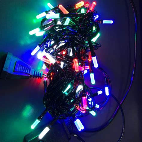 مجموعة متنوعة من مصابيح LED متعددة الألوان (200 مصباح) تعمل بالكهرباء Led Light Multi Color 200 Bulbs Electric Powered Asstd