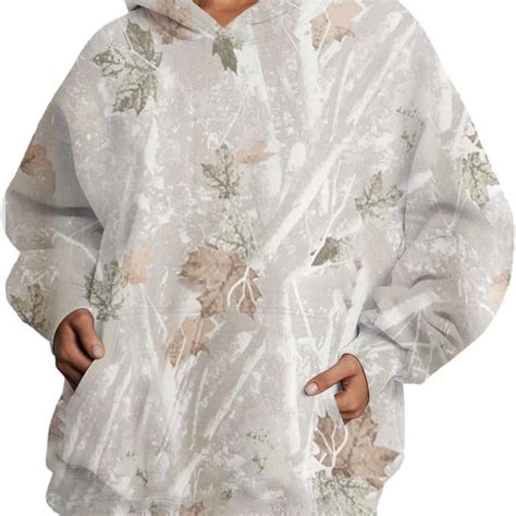 White camouflage hoodie in size medium!! So comfy... - Depop