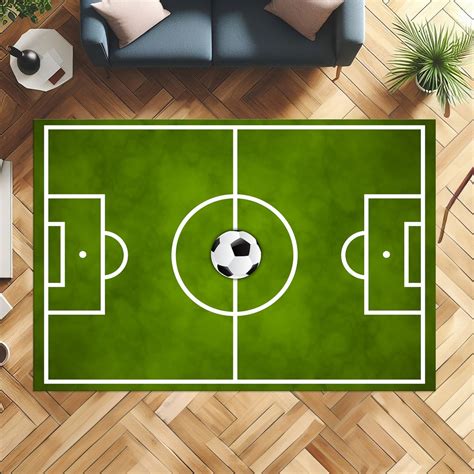 Football Field Rug, Kids Play Rug, Soccer Field Rug, Sports Rug, Soccer ...