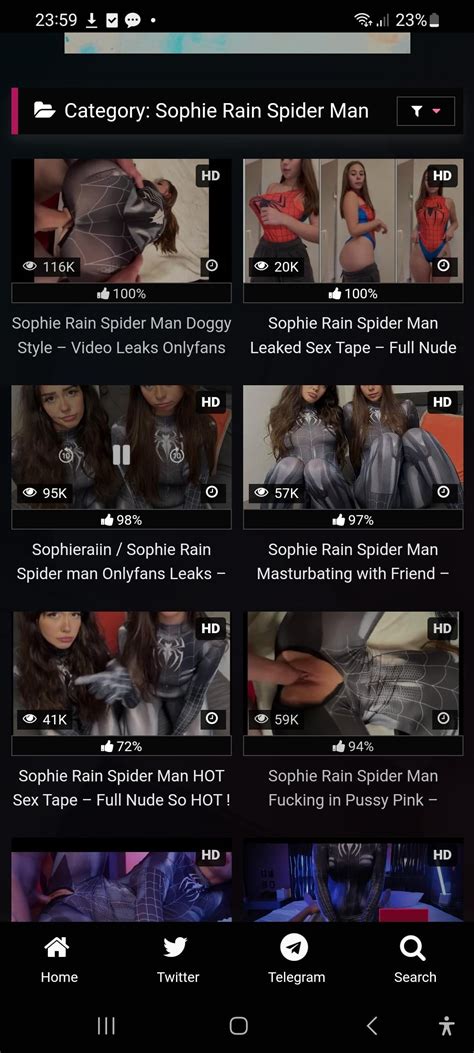 SOPHIE RAIN LEAK SPIDER MAN VIDEO FREE : r/goatedporn