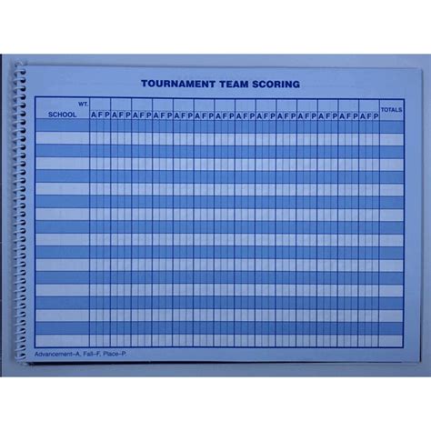 Image result for Wrestling ScoreBook