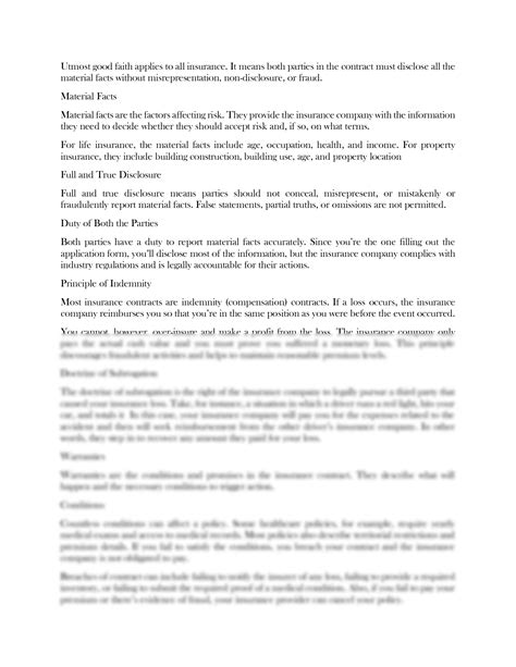 Insurance Contract 的图像结果