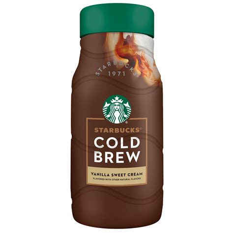 Starbucks Cold Brew Coffee Vanilla Sweet Cream 40oz Bottle with Arabica ...