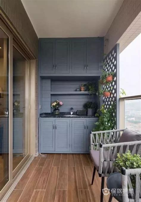 【阳台柜子图片】阳台柜子这样装让阳台又美观又实用_保驾护航装修网