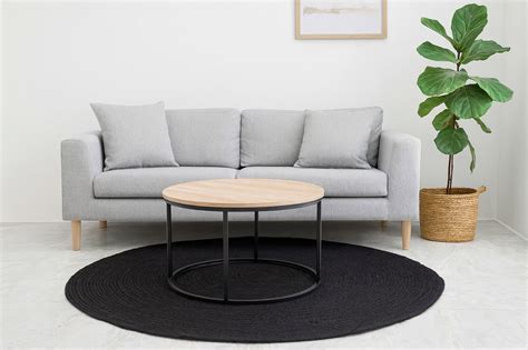 Rustic Jute Rug for Living Room – Eco-Friendly Woven Decor Round Carpe ...