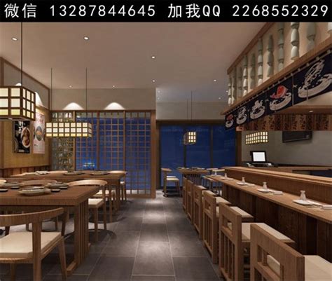 寿司店设计案例效果图_美国室内设计中文网