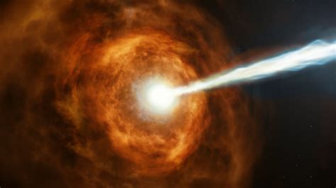 Download wallpaper 1366x768 gamma ray burst, explosion, glow, beam ...