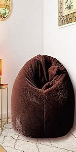 Mollismoons Bean Bag Brown Fur Bean Bag XXXL Size Without Beans ...