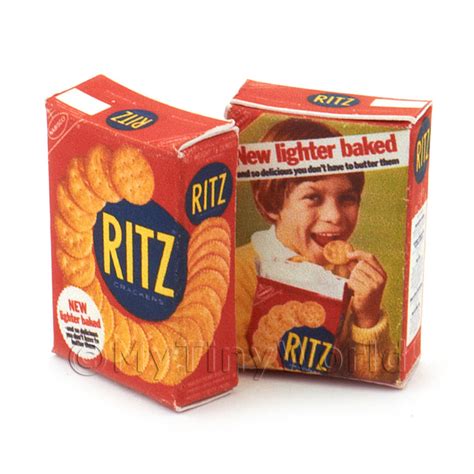 Dolls House Packaging - Old - Dolls House Miniature Ritz Cracker Box ...