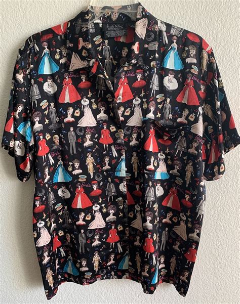 Rare! 1995 NICOLE MILLER BARBIE SILK PRINT BLOUSE/SH… - Gem