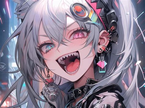 Download wallpaper 800x600 girl, neko, heterochromia, anime, art ...