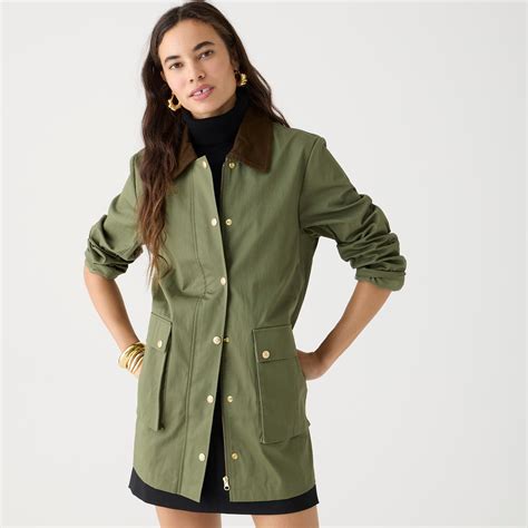 J.Crew: Heritage Barn Jacket™ In Waxed Cotton Twill For Women